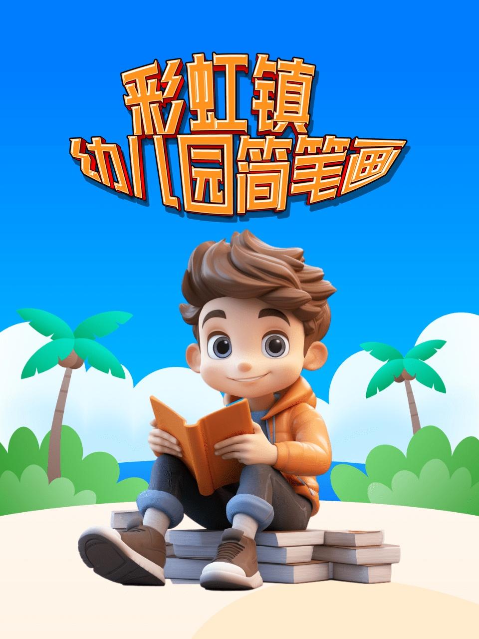 彩虹镇幼儿园简笔画